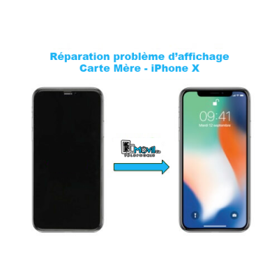 Réparation carte mère iPhone X problème d’affichage